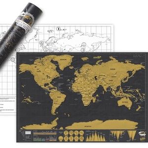 Luckies of London Deluxe Edition World Travel Scratch Map